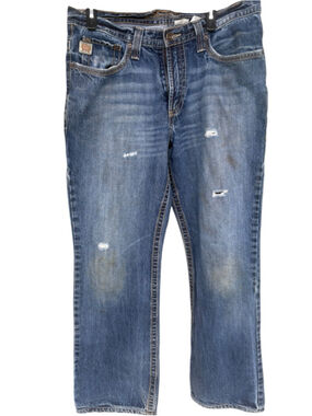 Cinch Jeans Men’s 34x34 Medium Wash Western Denim Cowboy Straight Fit Ma